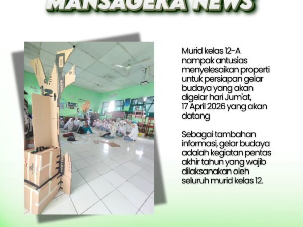 Jelang Gelar Budaya, Siswa Kelas XII MAN 1 Gunungkidul Matangkan Persiapan